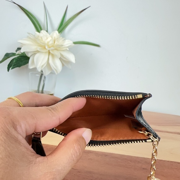 NWT Coach Mini Skinny Id Case In Signature Canvas With Floral Print - Picture 5 of 5